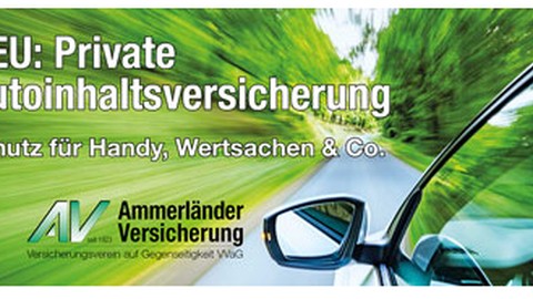 Privater Autoinhalt auch im Campingwagen oder Mietfahrzeug versichert - Ammerländer Versicherung erweitert Produkt / Private Autoinhaltsversicherung: Neue Bausteine und erweiterter Nutzerkreis.