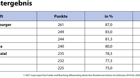 map-report 920: Bilanzrating Private Krankenversicherung 2020 