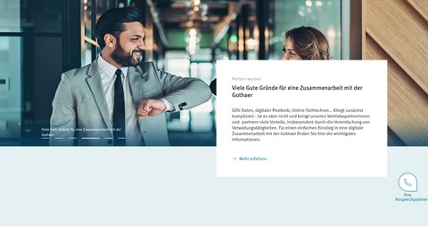 Die Gothaer launcht neues Portal für Vertriebspartnerinnen und Vertriebspartner