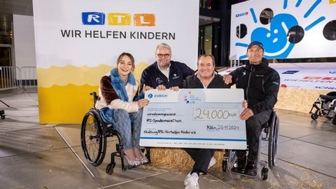 Zurich unterstützt die Inklusions-Challenge des RTL-Spendenmarathons – und lässt es 24h rollen