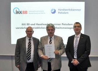 IKK BB und Handwerkskammer Potsdam verstärken betriebliches Gesundheitsmanagement