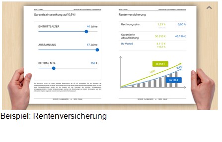 Vertriebsunterstützung - Mit Rechnungszinsrechner Veränderungen vorrechnen