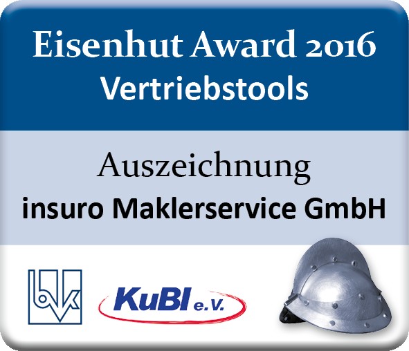 insuro-Pflegeplan wird mit dem Eisenhut Award 2016 ausgezeichnet 