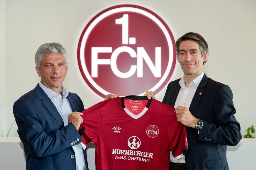 Die NÜRNBERGER Versicherung wird Haupt- und Trikotsponsor des 1. FC Nürnberg. 