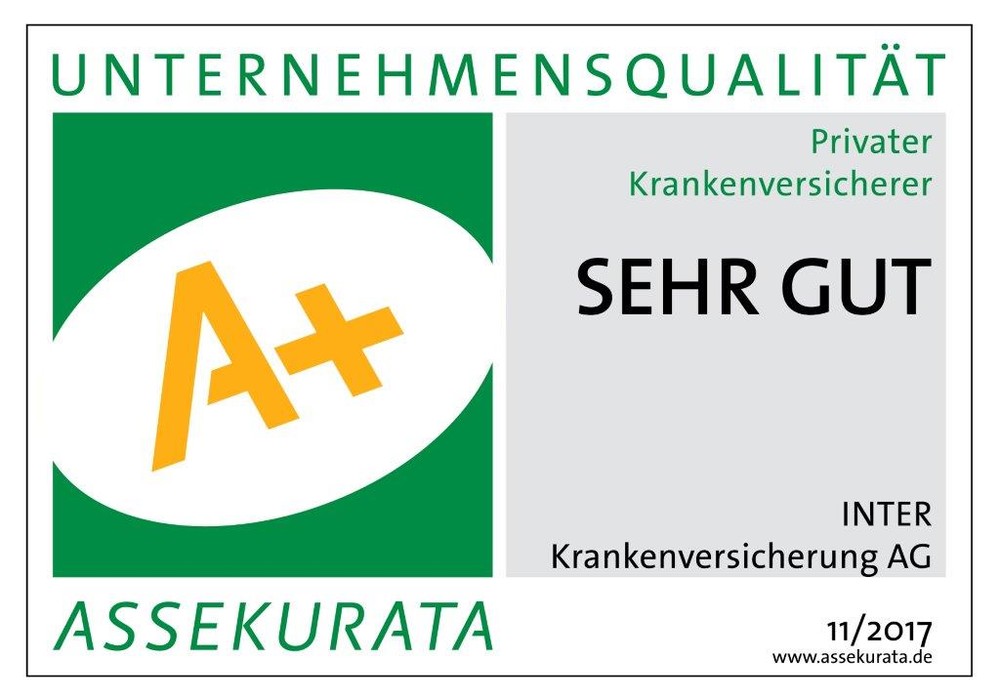 INTER Versicherungsgruppe: Erfolgreich abgeschlossener Monitoringprozess - Assekurata hebt Unternehmensrating der INTER Krankenversicherung AG von A („gut“) auf A+ („sehr gut“) an