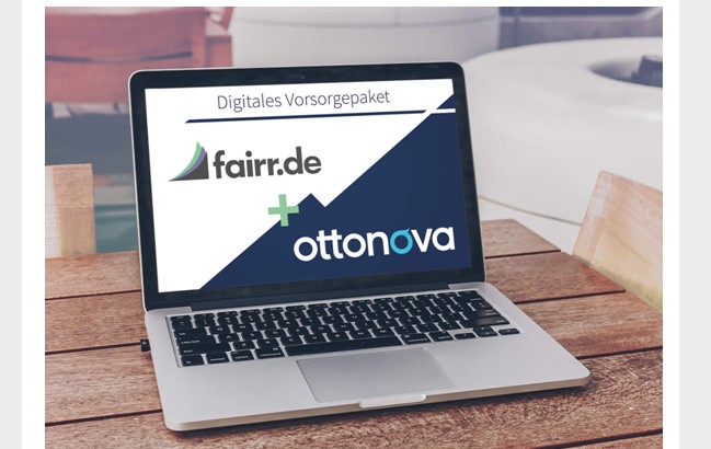 InsurTech-Kooperation: fairr.de und ottonova präsentieren digitales Vorsorgepaket