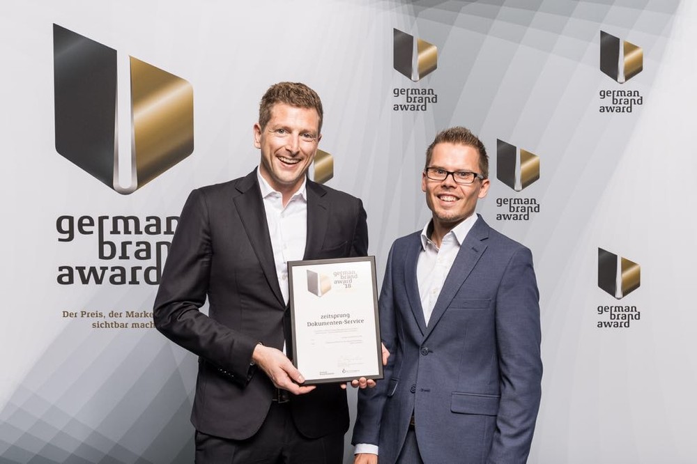 zeitsprung erhält Auszeichnung beim German Brand Award