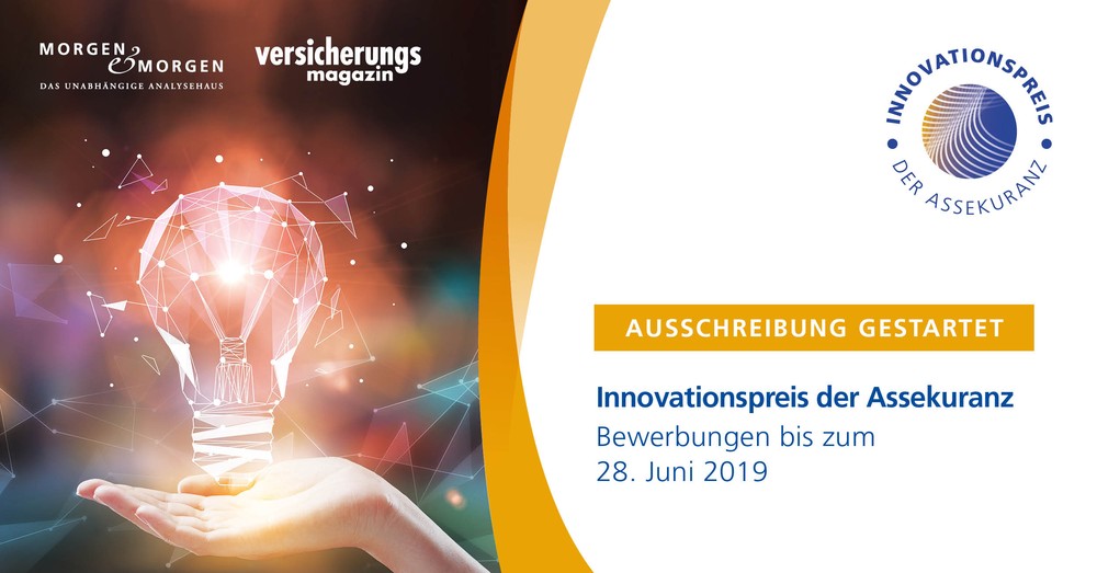 6. Innovationspreis der Assekuranz: MORGEN & MORGEN und Versicherungsmagazin starten die Ausschreibung