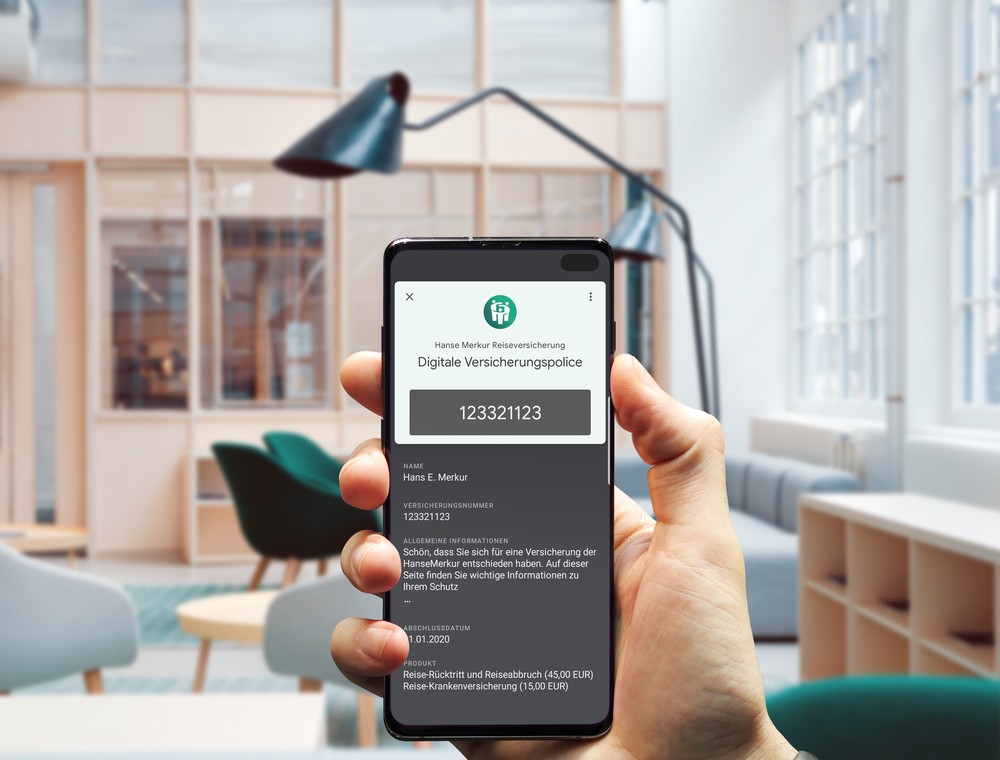 Neuer Versicherungs-Pass der HanseMerkur: Digitaler Reisebegleiter