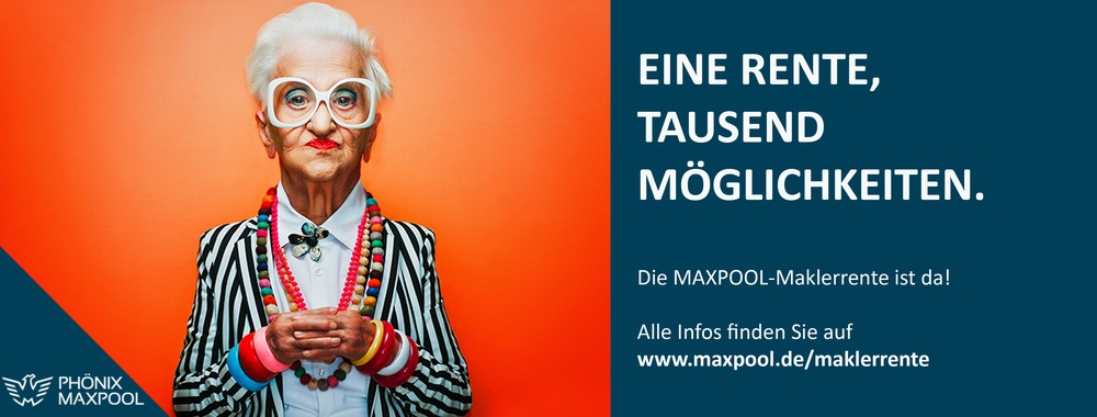 Mehr als nur vollmundige Versprechen: MAXPOOL startet die wohl fairste Maklerrente am Markt.