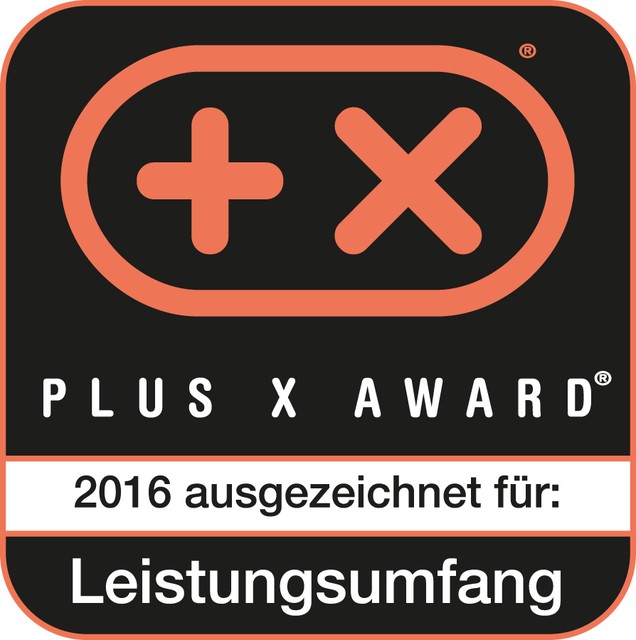 Plus X Award-Gütesiegel 